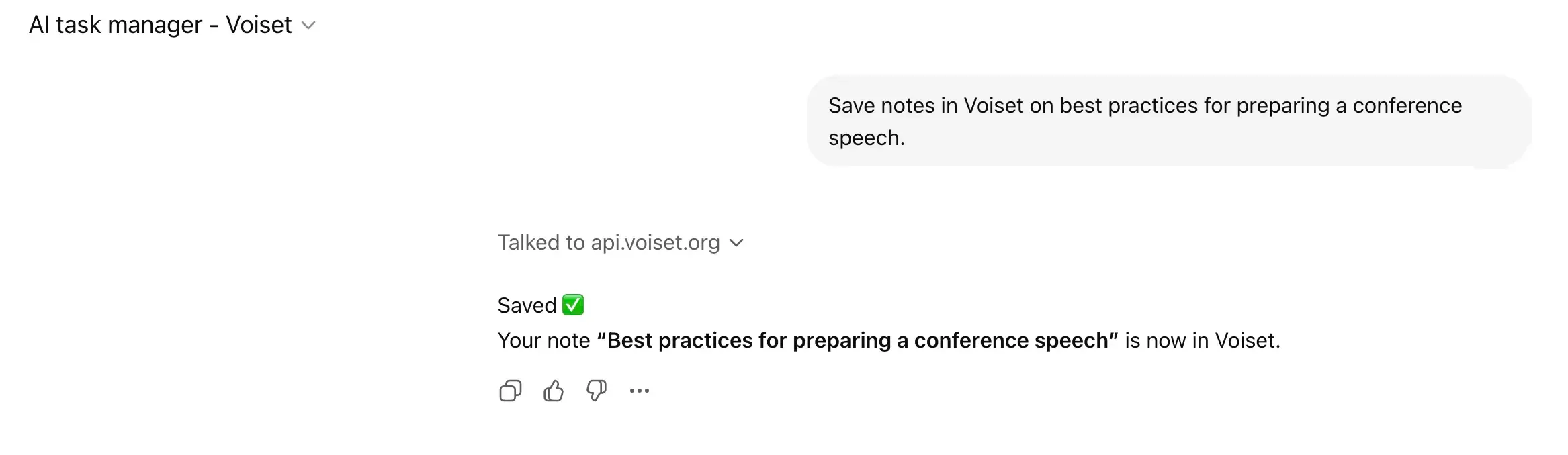 voiset ChatGPT plugin note creation